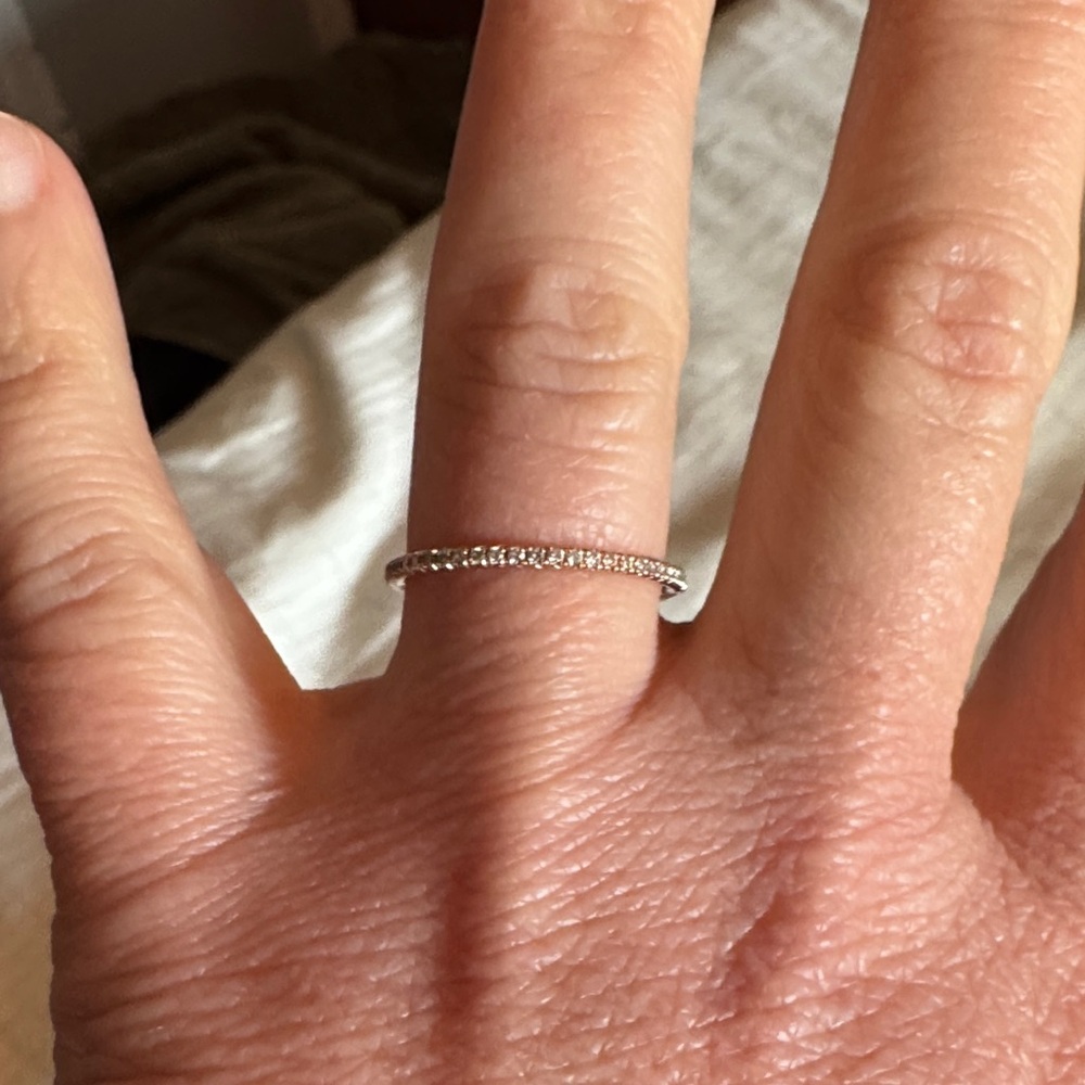 Rose Gold Stackable Diamond Ring. - image 1